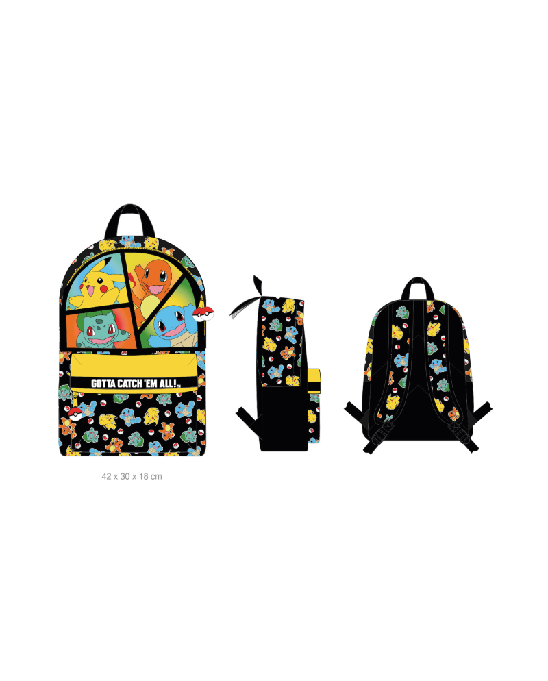 POKEMON - Starter - 2 Compartments BackPack '42x30x18cm'