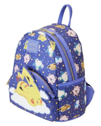 POKEMON - Sleeping Pikachu and friends - Mini Backpack LoungeFly