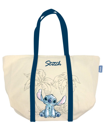 STITCH - Ohana & Blue - Big Canvas Bag - 35x31x20cm
