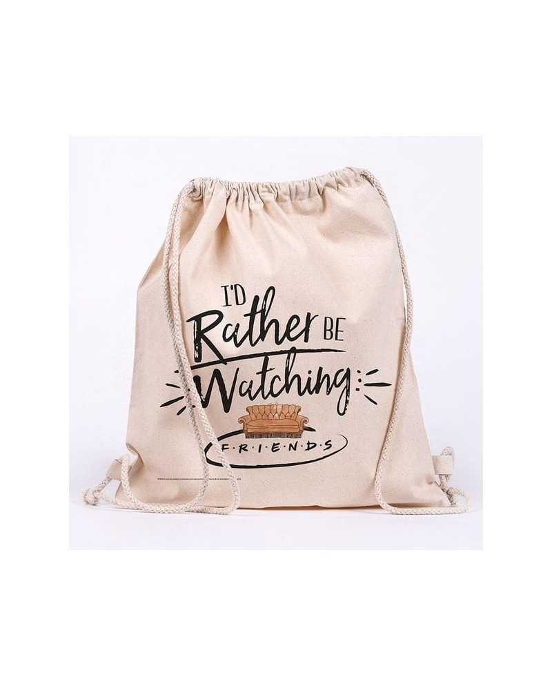 FRIENDS - Rather Be Watching - 100% cotton bag 42x37cm