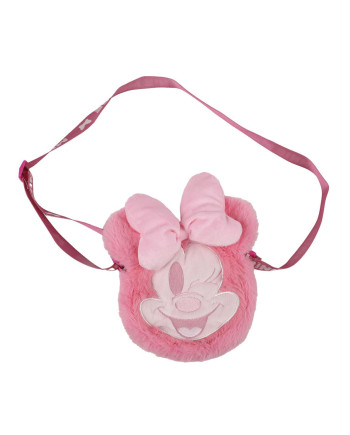 MINNIE - Head -  Plush Shoulderbag - 17x14x4cm