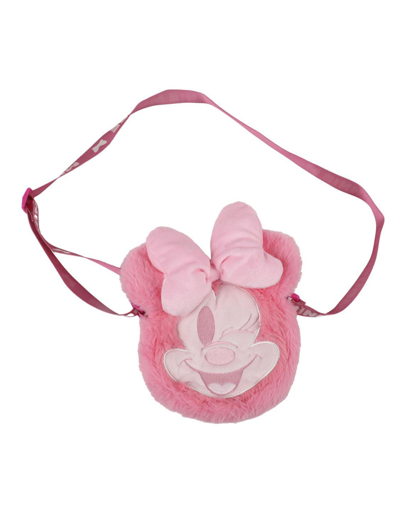 MINNIE - Head -  Plush Shoulderbag - 17x14x4cm
