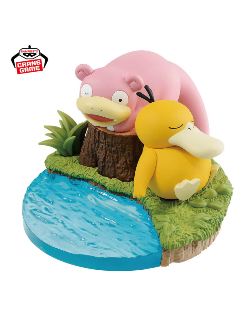 Pokémon – Figurine Psykokwak & Ramoloss Relaxing Time