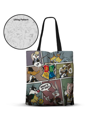 LOONEY TUNES to Hogwarts - Premium Tote Bag '40x33x1cm'