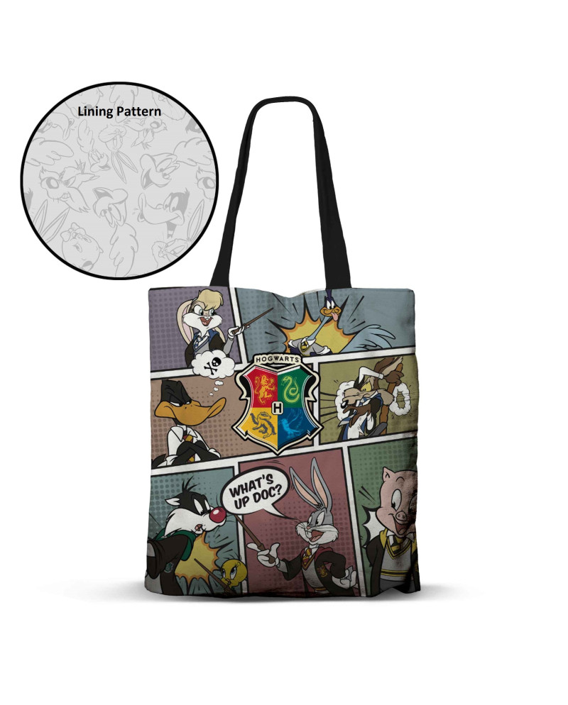 LOONEY TUNES to Hogwarts - Premium Tote Bag '40x33x1cm'