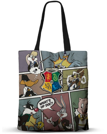 LOONEY TUNES to Hogwarts - Premium Tote Bag '40x33x1cm'