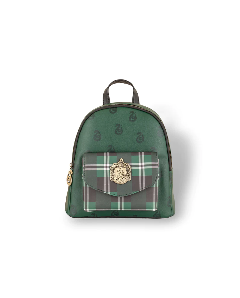 HARRY POTTER - Slytherin - Mini Plaid Backpack '25x25cm'