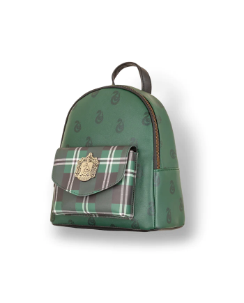 HARRY POTTER - Slytherin - Mini Plaid Backpack '25x25cm'