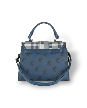 HARRY POTTER - Ravenclaw - Luxury Plaid Top Handbag + Charms 29x22cm