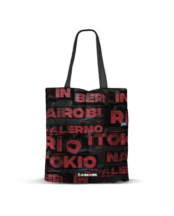 LA CASA DE PAPEL - Cities - Shopping Bag '40x34x1cm'
