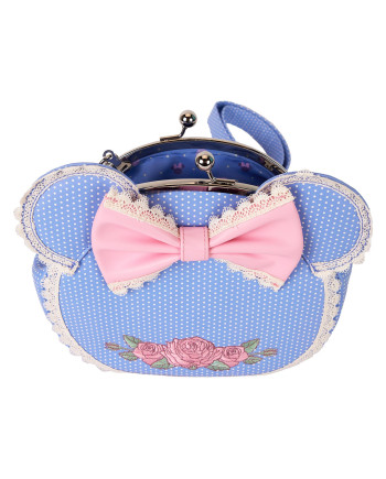 DISNEY - Minnie "Floral and Lace Kisslock" - Crossbody bag Loungefly
