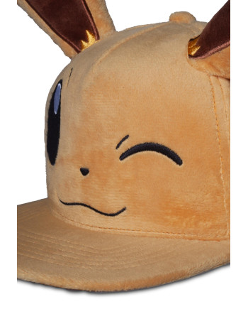 POKEMON - Eevee Winking - Plush Novelty Cap