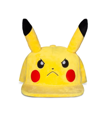 POKEMON - Angry Pikachu - Plush Novelty Cap