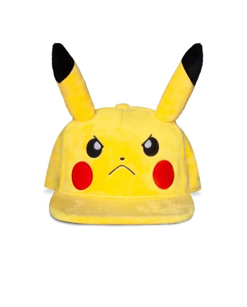 POKEMON - Angry Pikachu - Plush Novelty Cap