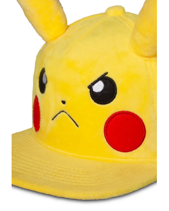 POKEMON - Angry Pikachu - Plush Novelty Cap