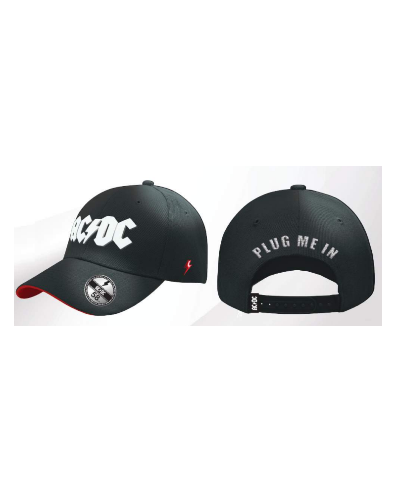 AC/DC - Plug Me In - Baseball Cap "Washed"