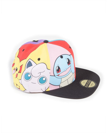 POKEMON - Multi Pop Art - Snapback Cap