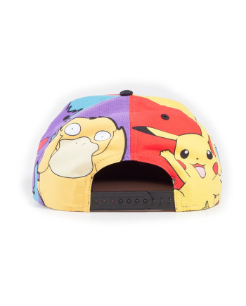 POKEMON - Multi Pop Art - Snapback Cap