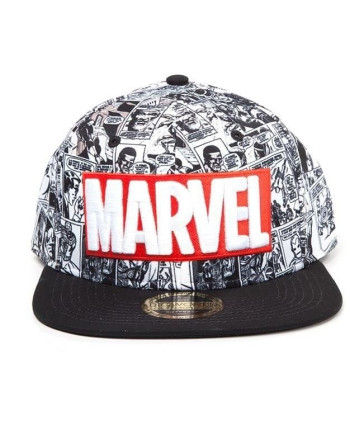 MARVEL - Snapback - Classic Logo Red & White