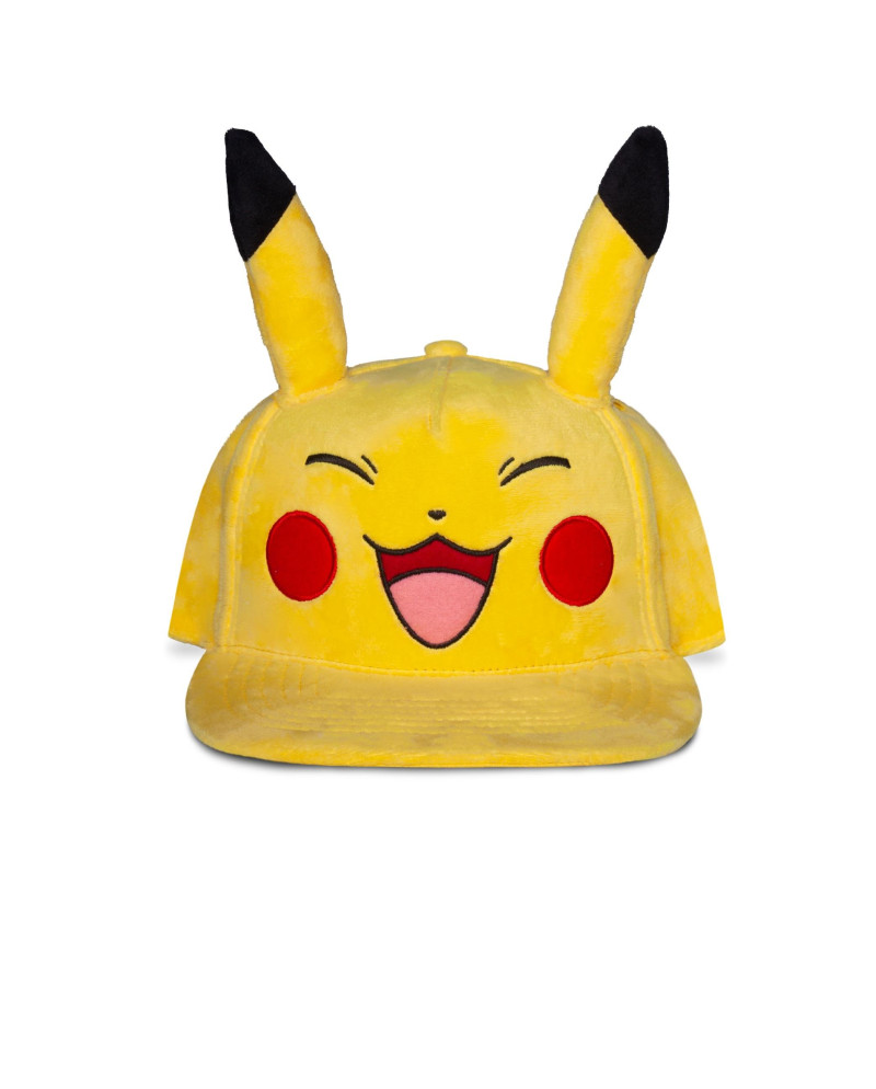 POKEMON - Pikachu Extremely Happy - Plush Novelty Cap