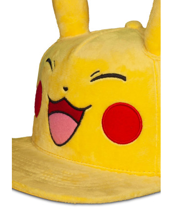 POKEMON - Pikachu Extremely Happy - Plush Novelty Cap