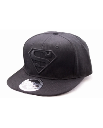 SUPERMAN - Cap DC Comics Logo - Black/Black
