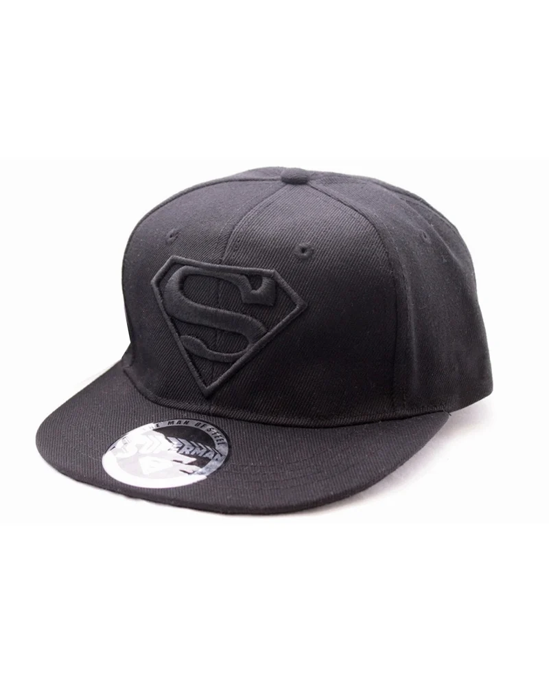 SUPERMAN - Cap DC Comics Logo - Black/Black