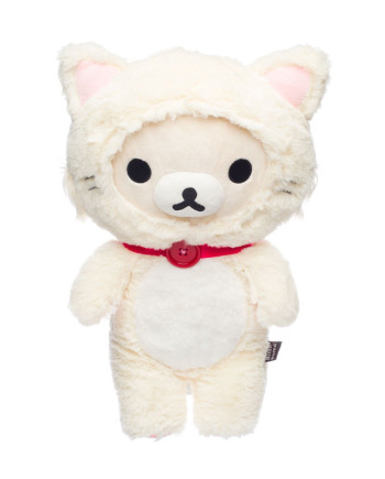 KORILAKKUMA WHITE CAT - Medium Plush 33cm