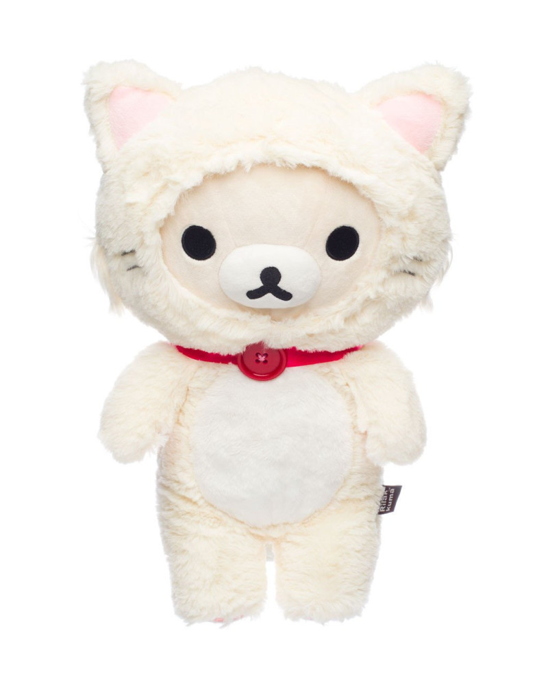 KORILAKKUMA WHITE CAT - Medium Plush 33cm