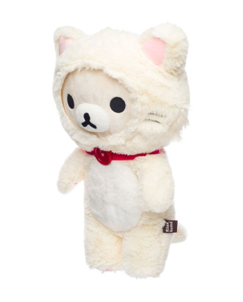 KORILAKKUMA WHITE CAT - Medium Plush 33cm