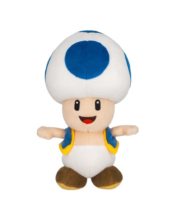 SUPER MARIO - Blue Toad - Plush 20cm