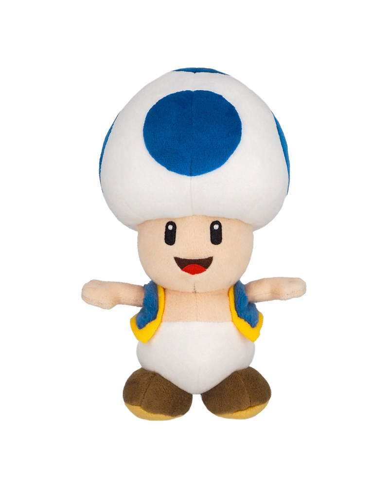 SUPER MARIO - Blue Toad - Plush 20cm
