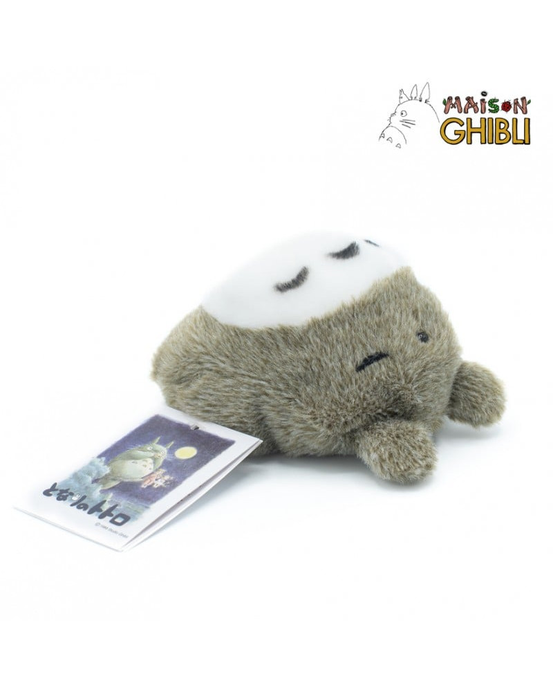 MY NEIGHBOR TOTORO - Grey Totoro Lying Down - Fluffy Beanbag Plush 7cm
