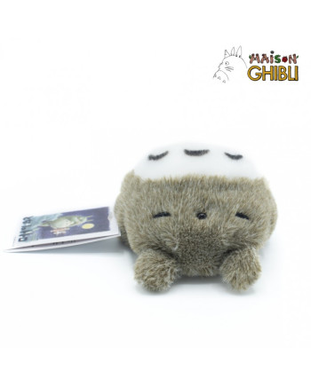MY NEIGHBOR TOTORO - Grey Totoro Lying Down - Fluffy Beanbag Plush 7cm