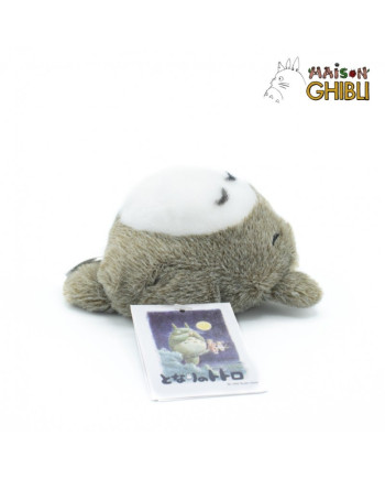 MY NEIGHBOR TOTORO - Grey Totoro Lying Down - Fluffy Beanbag Plush 7cm