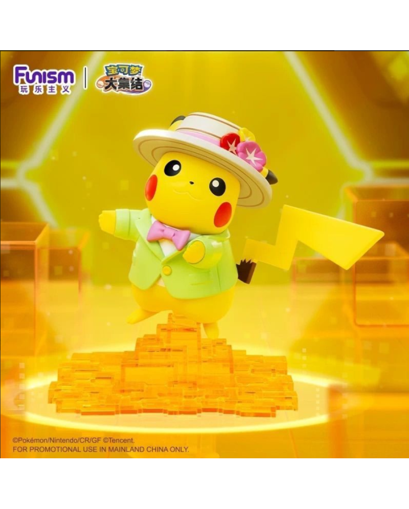 Pokémon – Figurine Pikachu Édition Spéciale Gentleman en Costume Vert