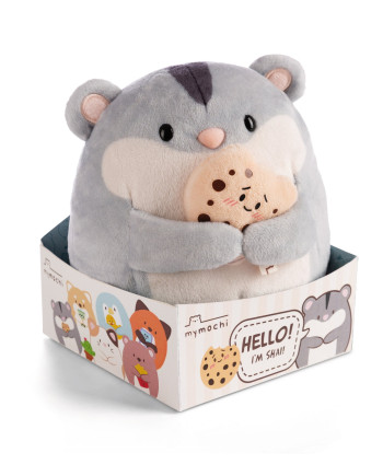 SUPER MOCHIE - Hamster Shai with Cookie - Plush 16cm