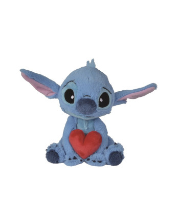 STITCH Holding Hart - Plush 25cm