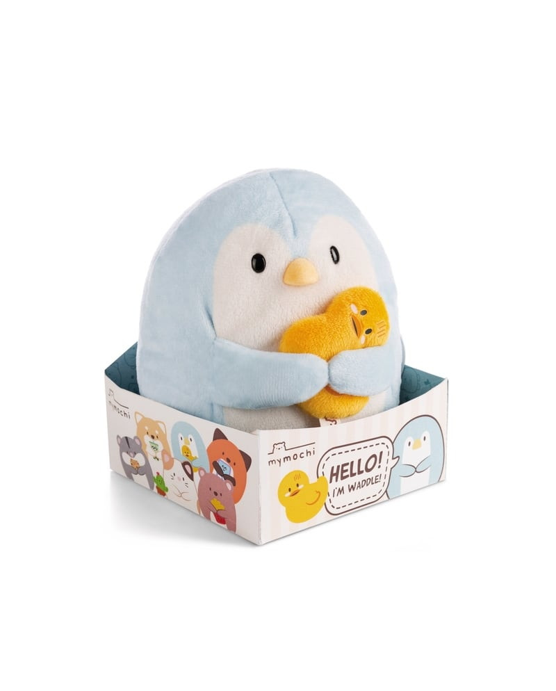 SUPER MOCHIE - Penguin Waddle with duck - Plush 16cm