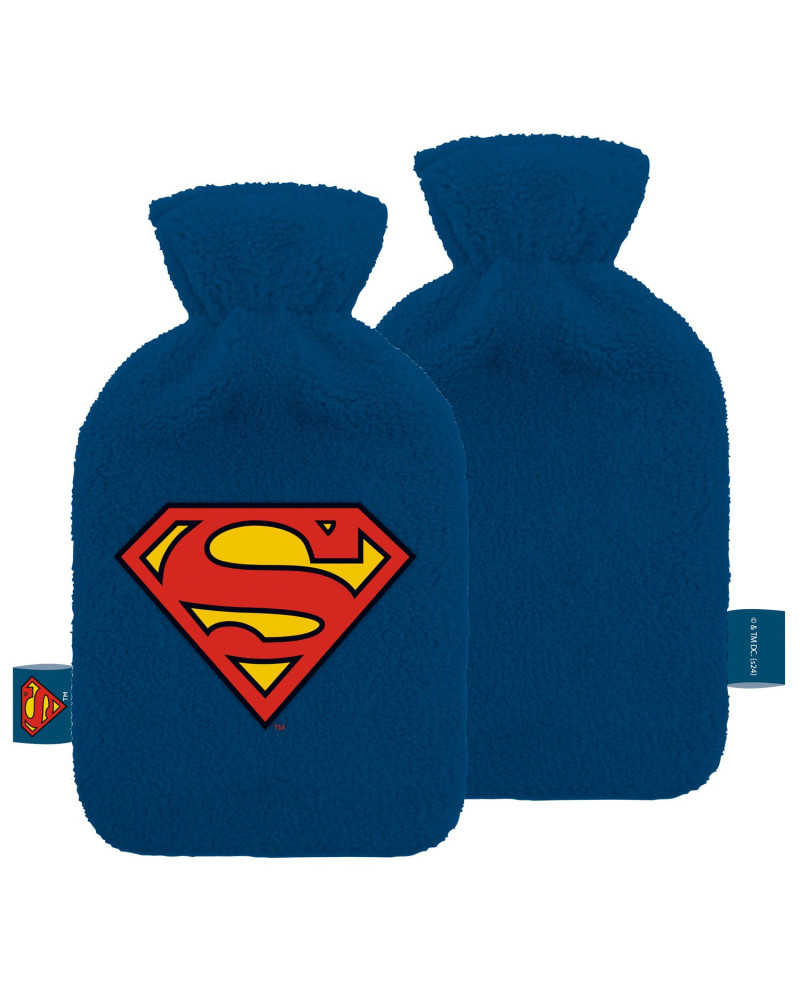SUPERMAN - Logo - Plush & Embrosed Hot-Water Botlle
