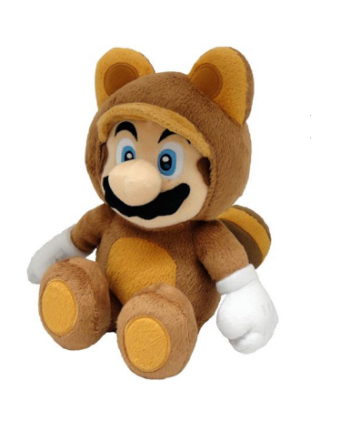 SUPER MARIO - Tanooki Mario - Plush 20cm