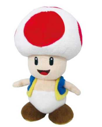 SUPER MARIO - Red Toad - Plush 20cm