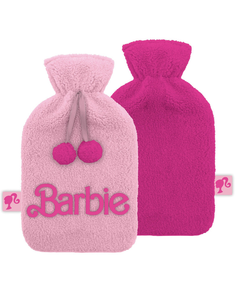 BARBIE - Logo - Plush & Embrosed Hot-Water Botlle