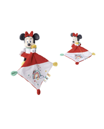 MINNIE - Rainbow - Plush 13 cm + Comforter