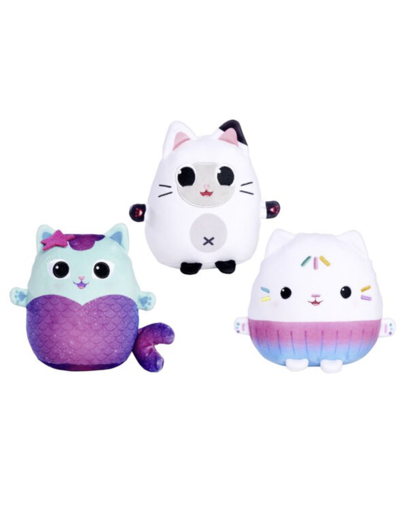 GABBY'S DOLLHOUSE - Squishy - Assortment de 6 Plushs 30cm - 3 Models