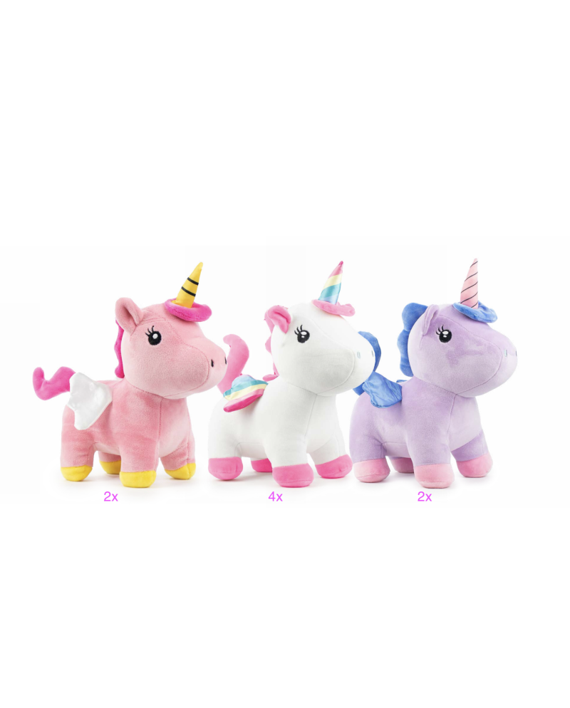 KAWAII - Funtasy Unicorns - Assortment of 8 Plushs 3 Models - 28cm