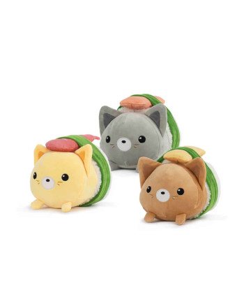 KAWAII - Nekogiri  - Assortment of 6 Plushs 3 Models - 17cm
