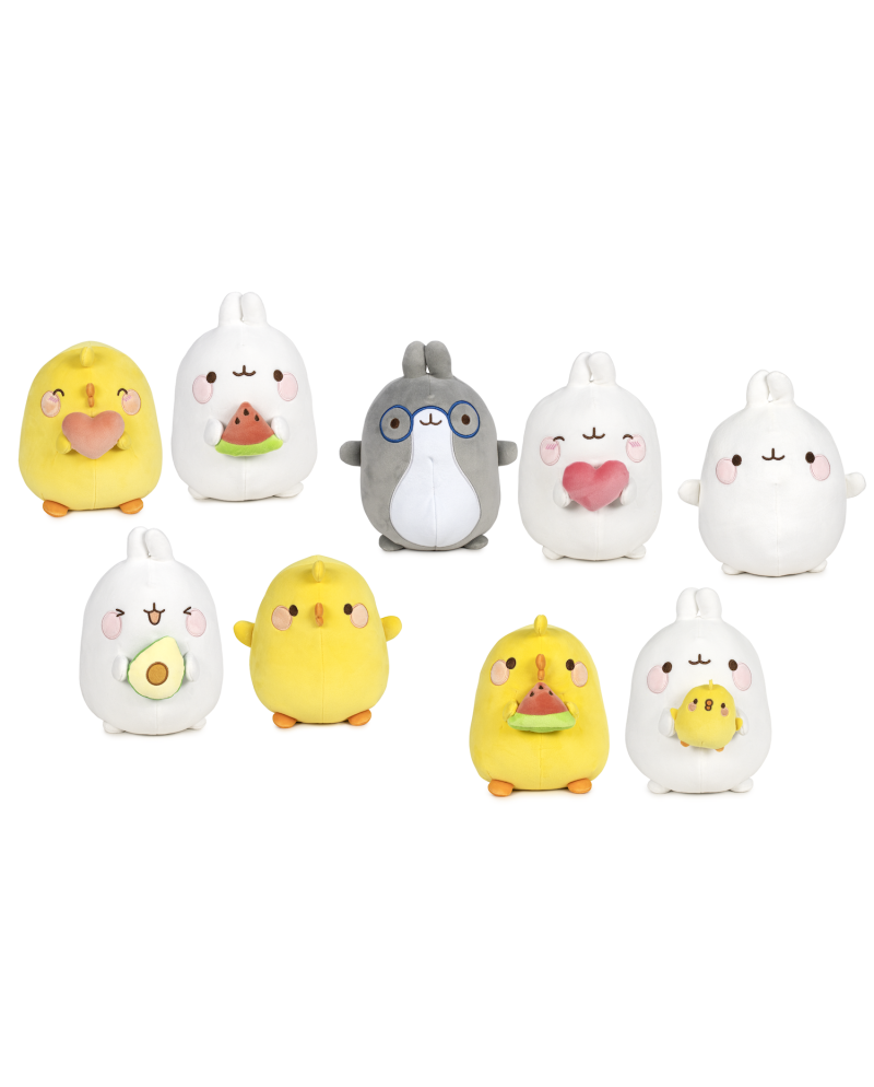MOLANG - Assortment of 12 Plushs Wave 1 - 25cm