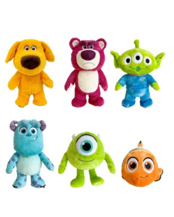 PIXAR - Assortment of 6 Plushs 25 cm