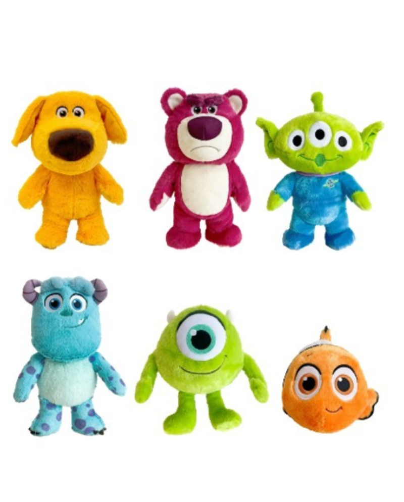 PIXAR - Assortment of 6 Plushs 25 cm